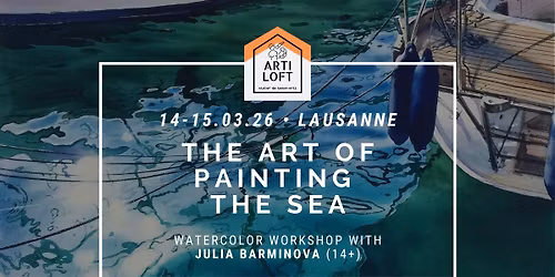 Seascape Watercolor workshop with Julia Barminova