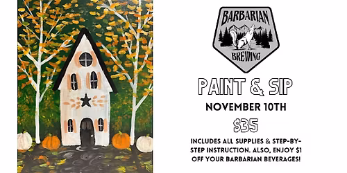 Paint and Sip at Barbarian Brewing in Garden City, ID