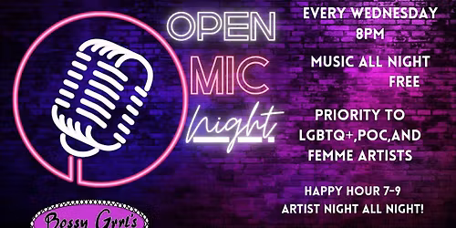 Open Mic at Bossy Grrl's Pinup Joint