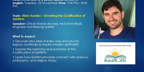 Public Lecture: Allan Kardec \u2013 Unveiling the Codification of Spiritism