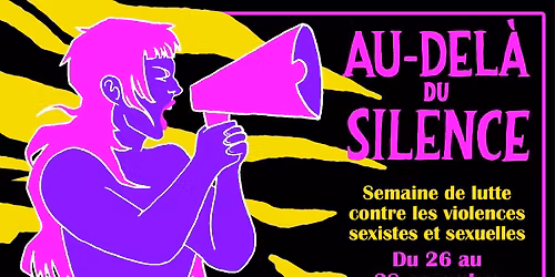 AU-DEL\u00c0 DU SILENCE : ateliers \u2022 expo \u2022 projection \u2022 concerts