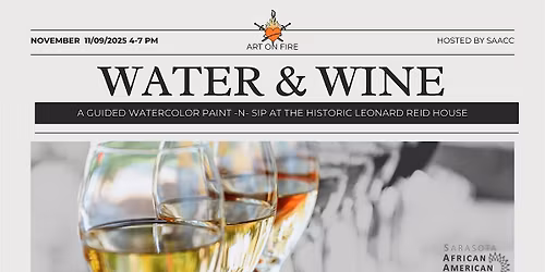 Water & Wine at The Historic Leonard Reid House