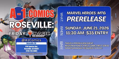 RSVL: MTG Marvel Heroes Prerelease $35 11 30 AM