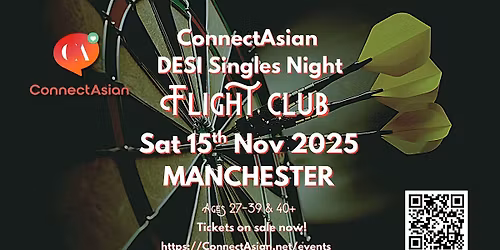 ConnectAsian Desi Singles Event - FLIGHT CLUB - Manchester