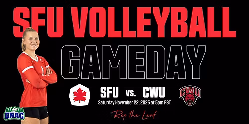 SFU Volleyball vs. Central Washington University - Senior Night!