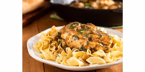 Viva Italia cooking class !  Spaghetti Chicken Marsala from scratch