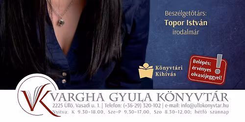 Irodalmi te\u00e1z\u00f3 \u2013 Andrea O\u2019Lacy k\u00f6nyvbemutat\u00f3