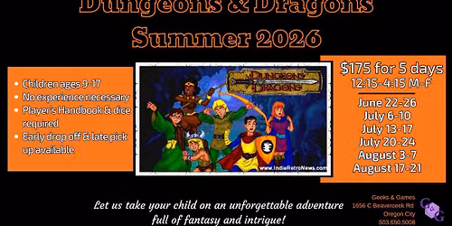 Kids Dungeons & Dragons Summer Camp
