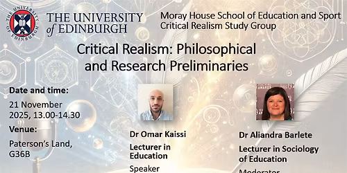 Critical Realism: Philosophical and Research Preliminaries