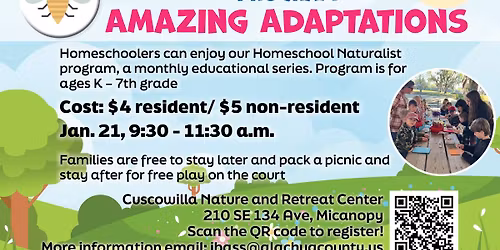 Homeschool Junior Naturalist January 2026