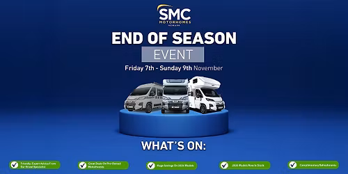 End of Season Event 7th - 9th November