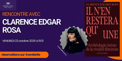 Rencontre avec Clarence Edgar Rosa pour "Il n'en restera qu'une"