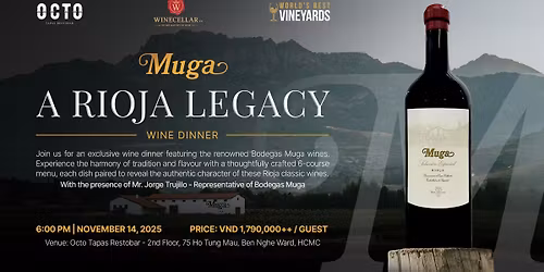Ho Chi Minh | BODEGAS MUGA WINE DINNER