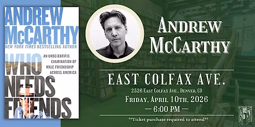 Andrew McCarthy Live at Tattered Cover Colfax