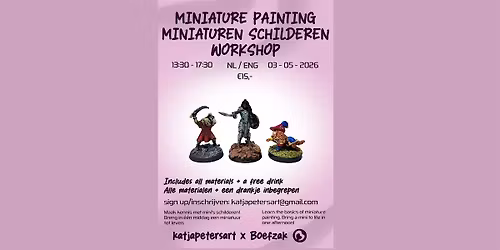 Miniature Painting Workshop \/ Workshop Minischilderen