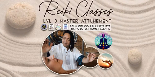 Reiki Level 3 Master \/ Teacher - 2 days -Training & Attunement