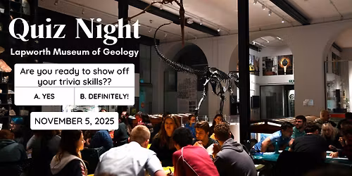 Quiz Night at the Lapworth Museum