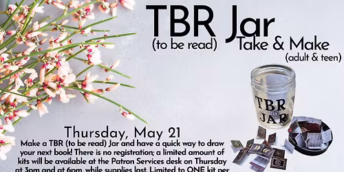 TBR Jar Take & Make (adult & teen)