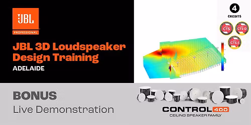 JBL 3D Loudspeaker Design Training - Adelaide