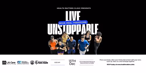 LIVE UNSTOPPABLE: Community Wellness Run + Giveaways (Free Event!)