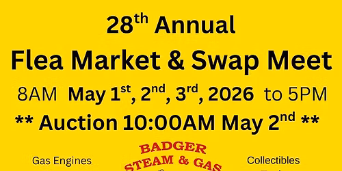 BS&GEC Spring Swap \/ Flea Market & Sat. Auction