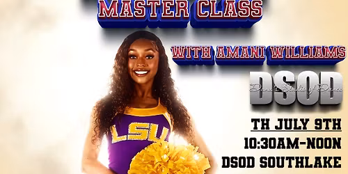 Collegiate Pom Master Class with Amani Williams