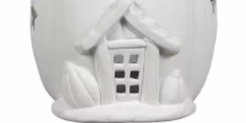 Paint Your Own Ceramic Pumpkin House