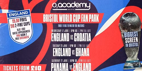 Bristol World Cup Fan Park - England vs Ghana!