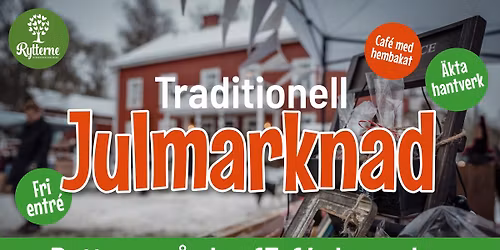 Traditionell julmarknad p\u00e5 Rytterneg\u00e5rden