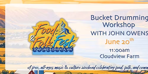 Bucket Drumming Workshop with John Evans