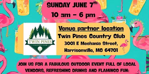 Flamingos & Fun Sip and Shop
