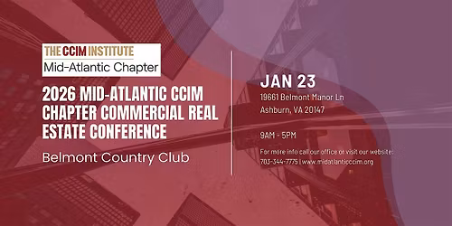 2026 Mid-Atlantic CCIM Chapter Commercial Real Estate Conference!