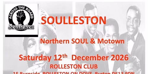 SOULLESTON 12th December 2026