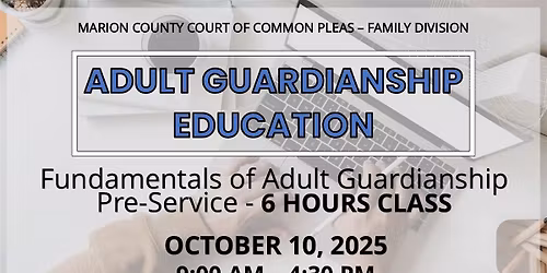 Adult Guardianship Education -  Pre Service Course (6 Hours)