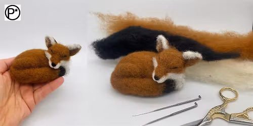 Sleeping Fox Needle Felting Workshop