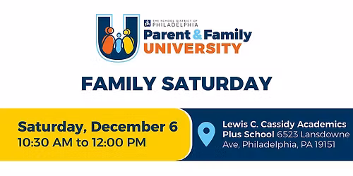 Family Saturday - December 6