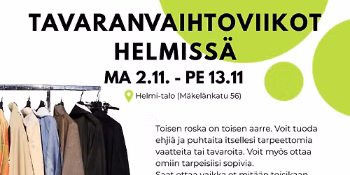 Tavaranvaihtoviikot Helmiss\u00e4