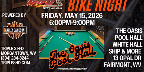 Bike Night at The Oasis Pool Hall