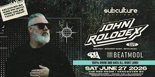 John Rolodex at SUBculture Saturdays