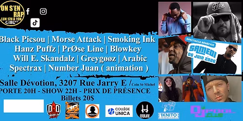 \ud83c\udfa4 ON S\u2019EN RAP \u2013 SHOWCASE #005 - SAMEDI 06 JUIN 2026 \ud83d\udcaf + invit\u00e9s! Prix \u00e0 gagner! 