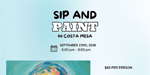 Colourful Jelly paint and sip in Costa Mesa!