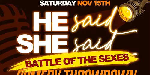 Battle of The Sexes Comedy Throwdown