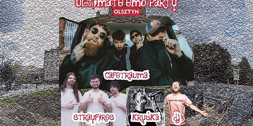 Ultimate Emo Party Olsztyn: cafetrauma, Strayfires, Kry\u015bka \/ 24.07 KOT art bar