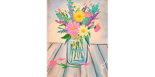 Colorful Floral Bouquet - Paint and Sip in Denver | Classpop!\u2122