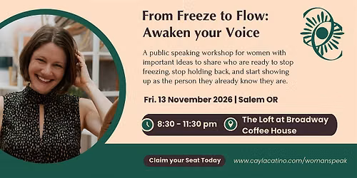 From Freeze to Flow: Awaken Your Voice Within