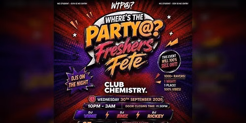 WHERES THE PARTY @? - Freshers Fete \ud83c\udfa1\ud83e\udd2a