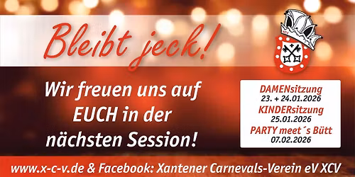 XCV Damensitzung die Erste