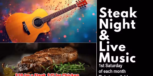 Post 87 Steak Night and Live Music (First Saturday of the month)