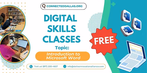Free Digital Skills Class: Introduction to Microsoft Word