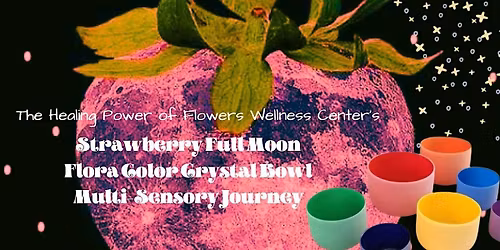 Strawberry Moon Flora Color Crystal Bowl Journey In Person